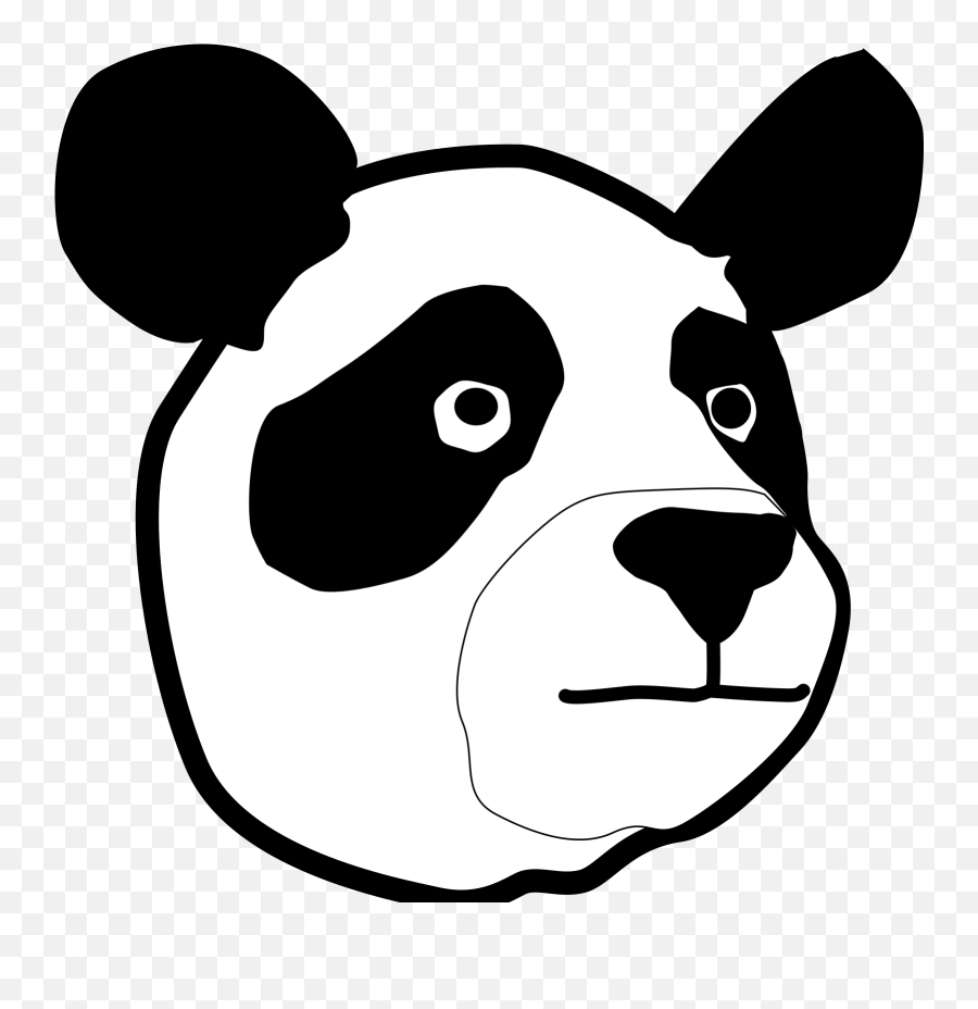 Panda Head Svg Vector Panda Head Clip Art - Svg Clipart Head Panda Clip Art Emoji,Deer Head Clipart