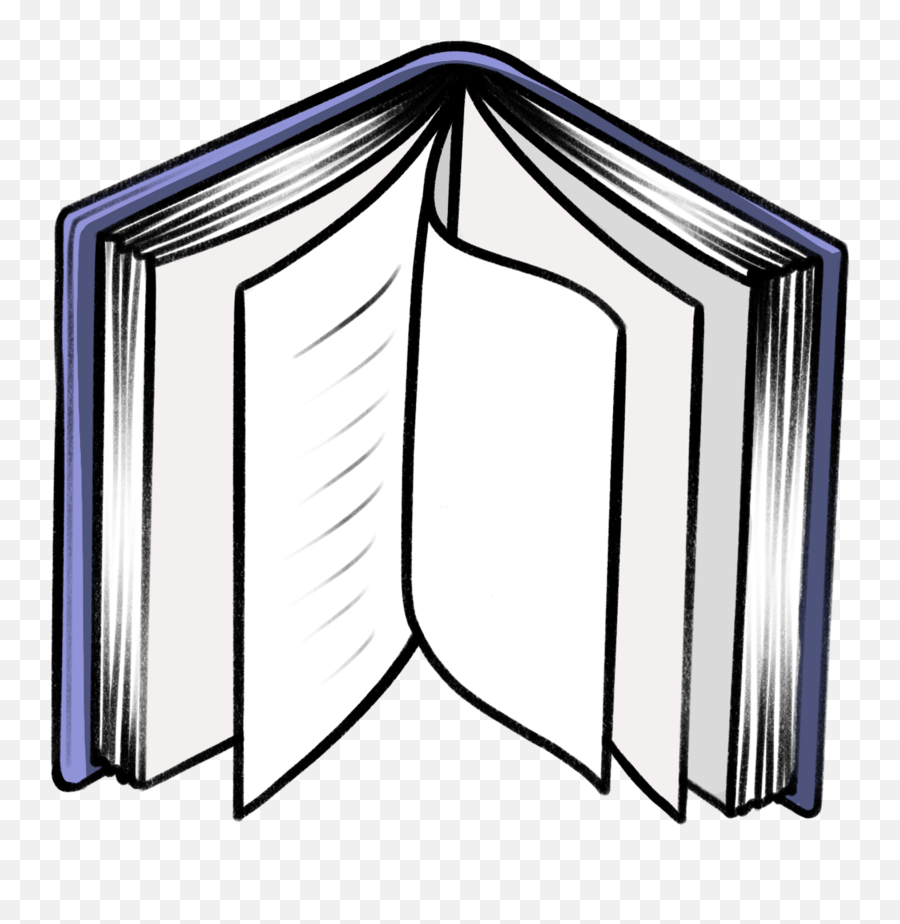 Open Book Clipart - Png Download Full Size Clipart Draw An Open Book Standing Up Emoji,Book Clipart