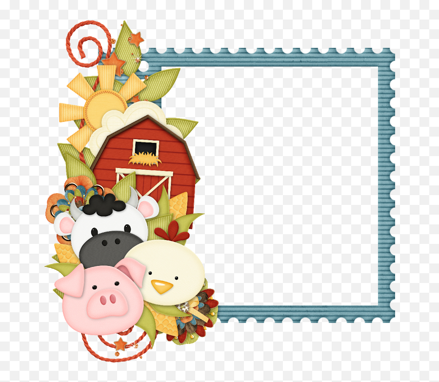 Farm Clipart Borders - Farm Animal Border Clipart Farm Border Clipart Free Emoji,Farm Animal Clipart