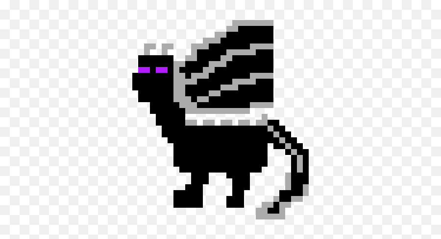 Minecraft Ender Dragon Pixel Art Maker - Language Emoji,Ender Dragon Png
