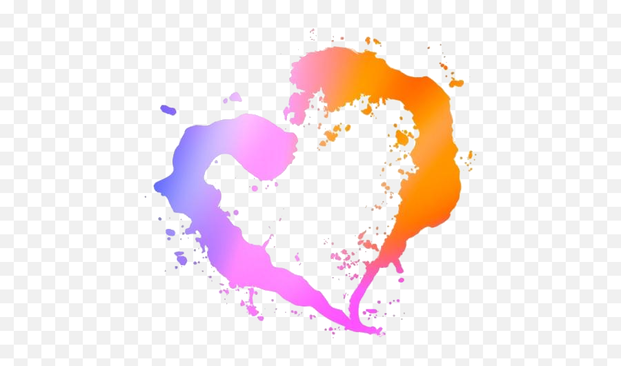 Transparent Love Heart Border Png Pngimagespics - Transparent Heart Splash Png Emoji,Heart Border Png