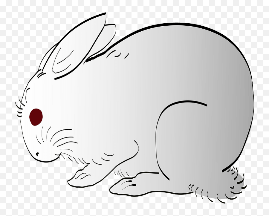 Rabbit Clipart Free Download Transparent Png Creazilla - Domestic Rabbit Emoji,Bunny Clipart Black And White