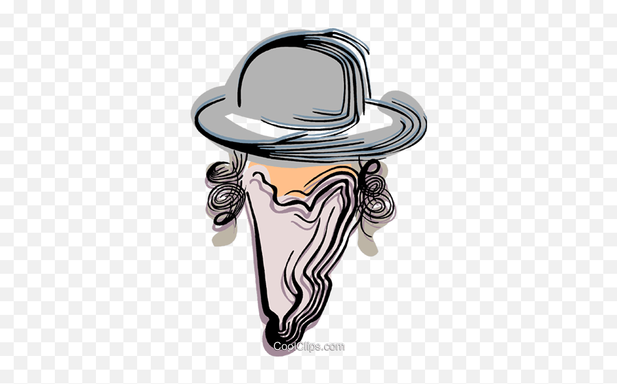 Rabbi Royalty Free Vector Clip Art - Costume Hat Emoji,Rabbi Clipart