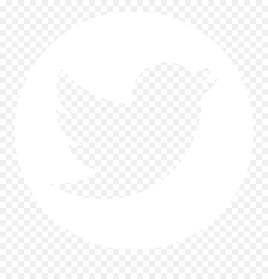 White Round Twitter Logo Png Clipart - Round Twitter Logo White Png Emoji,White Twitter Logo Png