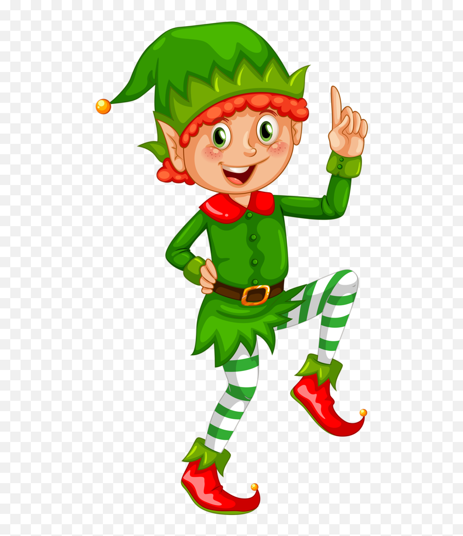 Elf Clipart Gift Elf Gift Transparent - Clipart Image Of Elf Emoji,Elf Clipart