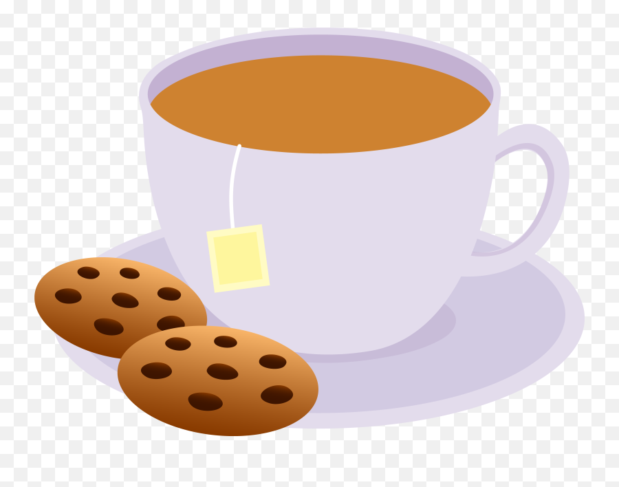 Library Of Cup Of Tea Png Transparent - Cartoon Tea And Biscuits Emoji,Tea Clipart