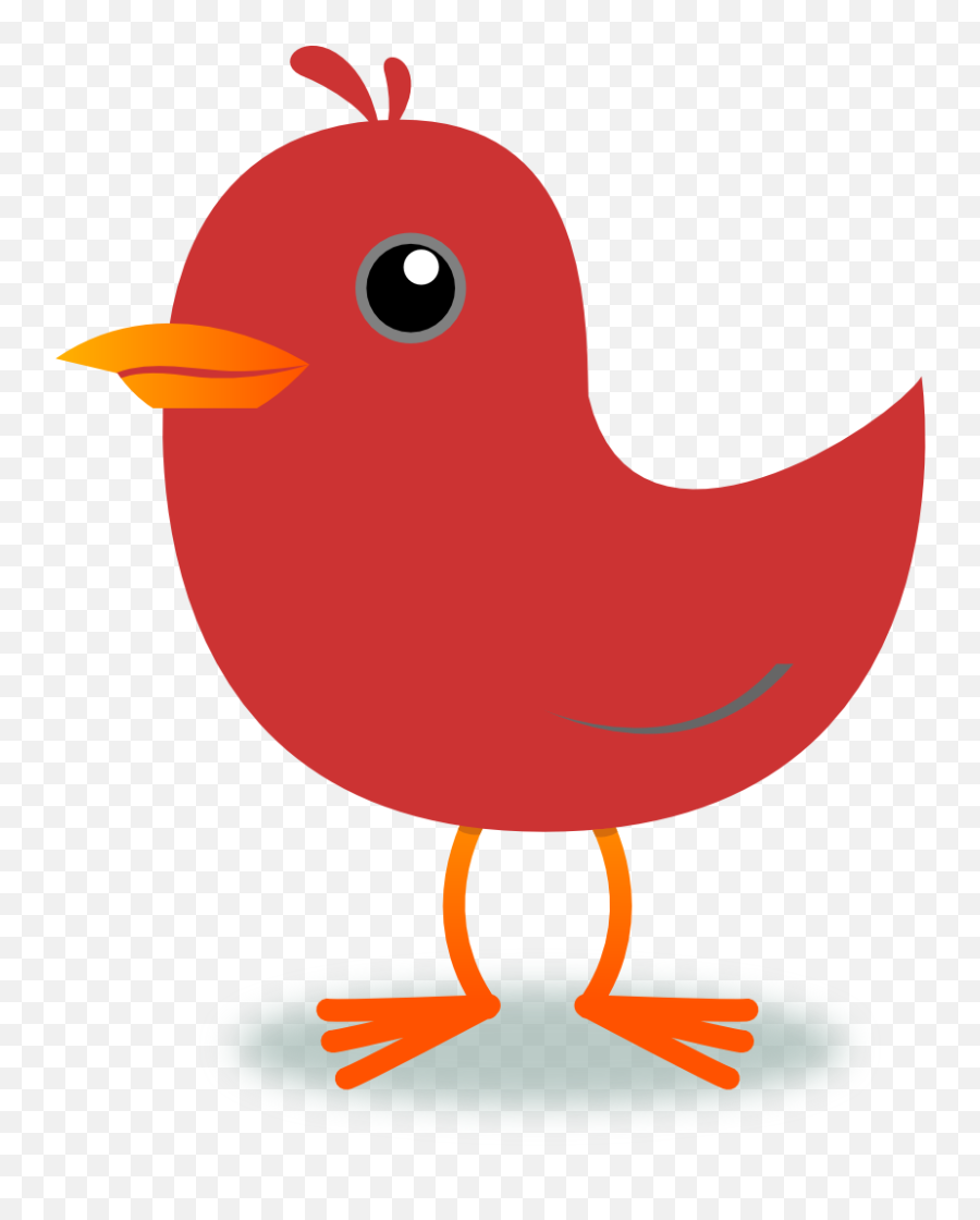 Clip Art Of Bird Clipart Image - Red Bird Clipart Emoji,Bird Clipart