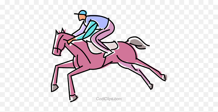 Horse Racing Royalty Free Vector Clip Art Illustration Emoji,Equestrian Clipart