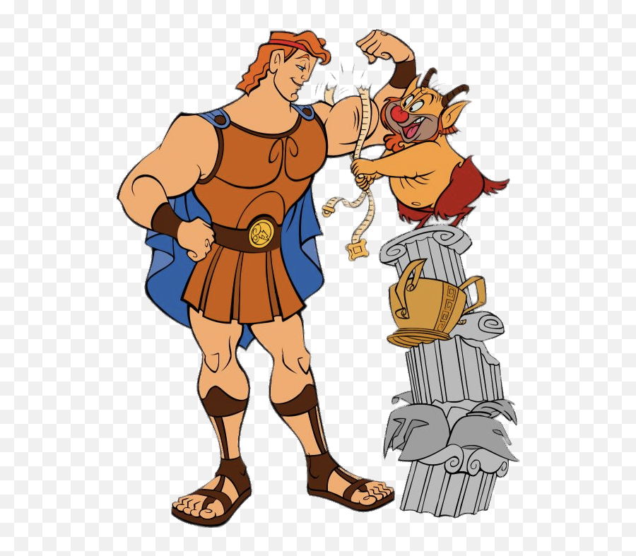 Check Out This Transparent Hercules Showing Phil His Emoji,Strength Png