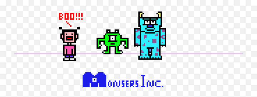Monsters Inc Pixel Art Maker Emoji,Monsters Inc Png