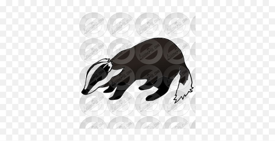Badger Picture For Classroom Therapy Use - Great Badger Emoji,Anteater Clipart