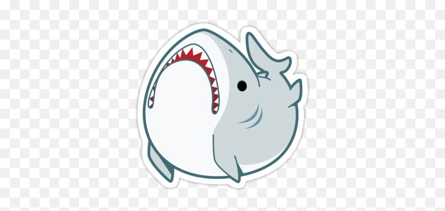 Download Great White Shark Clipart Chibi - Shark Derpy Emoji,Chibi Clipart