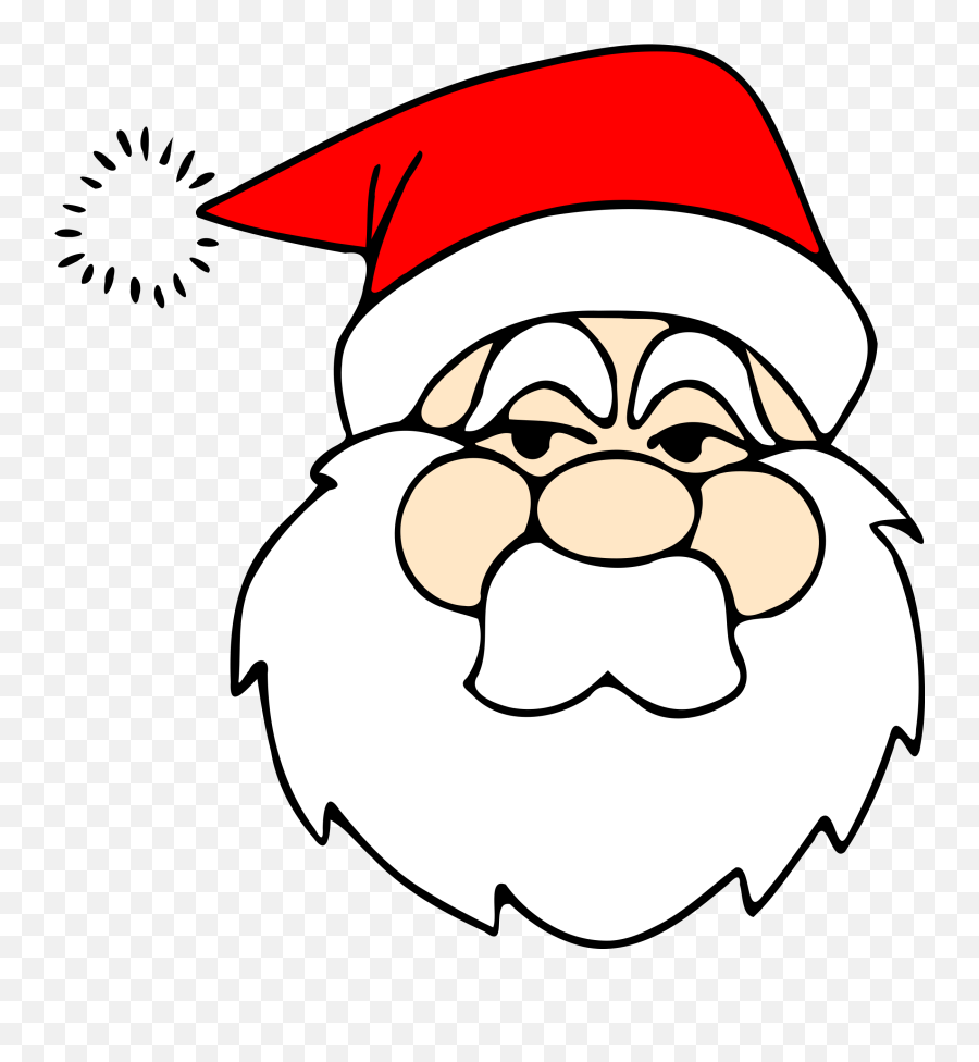Santa Clipart Mask Santa Mask - Santa Face No Background Emoji,Santa Clipart