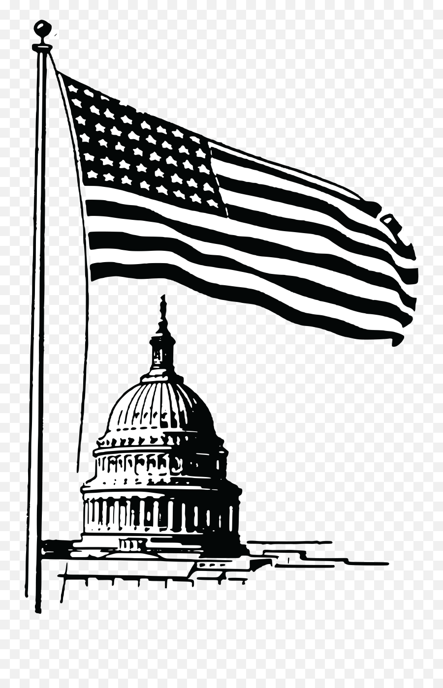 United - Statescapitolwhitehousemichiganstatecapitol Washington Dc Clip Art Flag Emoji,White House Clipart