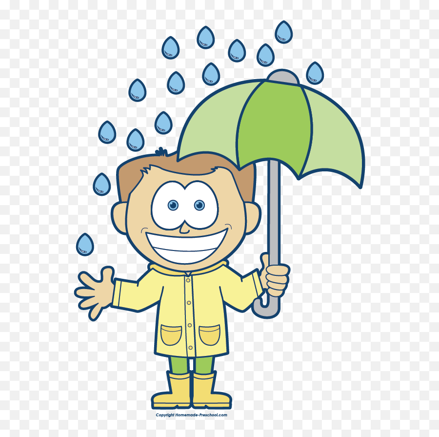 Free Rain Clipart - Happy Emoji,Rain Clipart