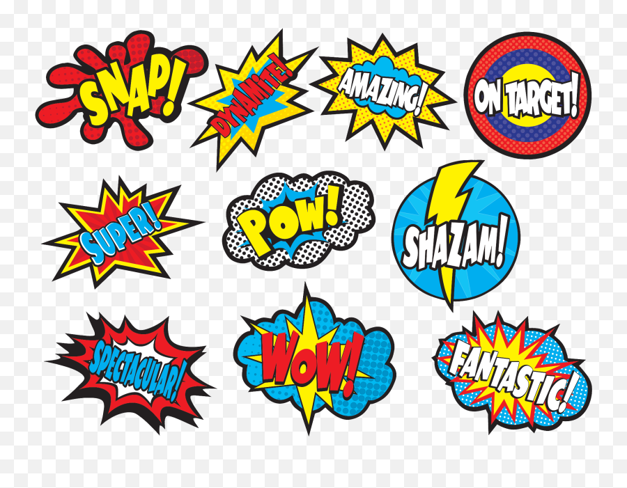 Clipart Banner Superhero Clipart Banner Superhero - Superhero Burst Emoji,Super Hero Clipart