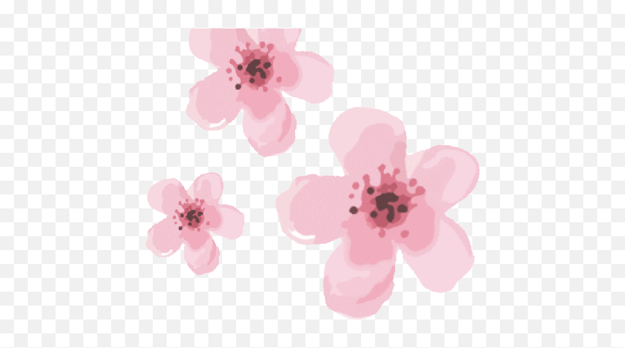Pixilart Flower Swaying In The Wind By Tuxedoedabyss03 - Girly Emoji,Pink Flowers Png