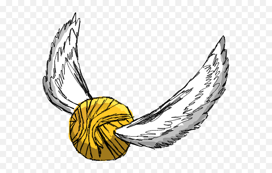 Harry Potter Golden Snitch Clip Art - Drawing Harry Potter Clipart Emoji,Golden Snitch Png