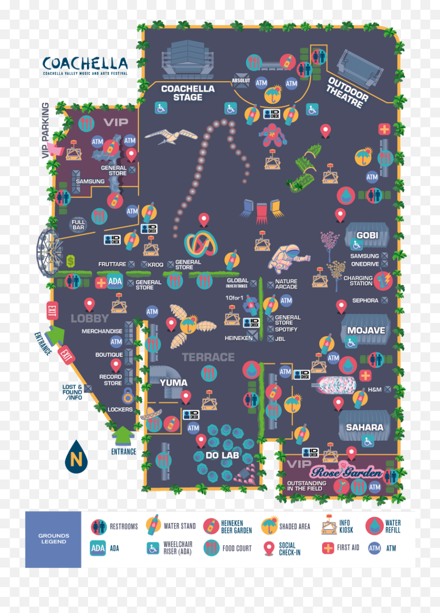 Coachella Music Festival - Coachella Festival Map Emoji,Coachella Logo