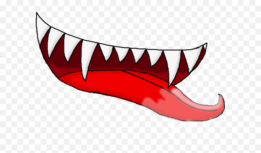 Mouth Svg Fang Drawing - Mouth Open Drawing Png Emoji,Drool Png