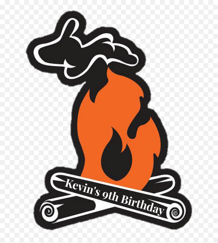 Kevinu0027s 9th Birthday Up North - Michigan As Campfire Clipart Language Emoji,Campfire Clipart