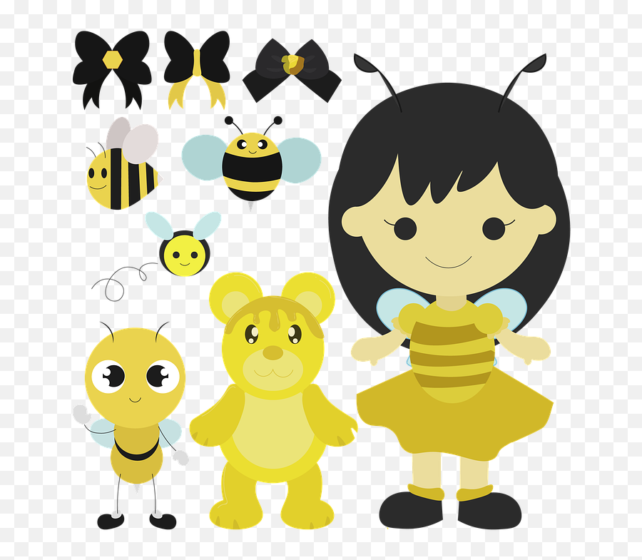 Little Bee Honey Bee Party Clipart - Happy Emoji,Party Clipart