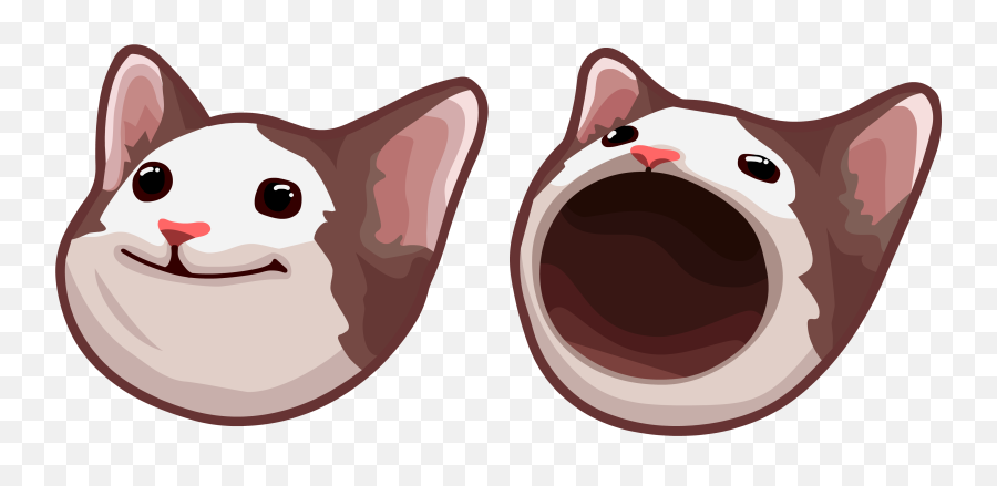 Pop Cat Meme Png 4k - Happy Emoji,Meme Png