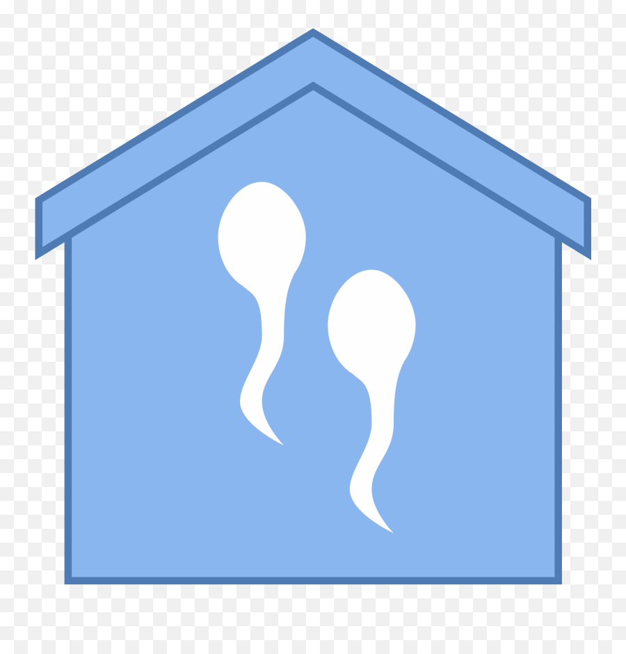 Itu0027s A Logo Of Two Sperm Cells Inside A House Shaped Clipart - Sperm House Emoji,Home Plate Logo