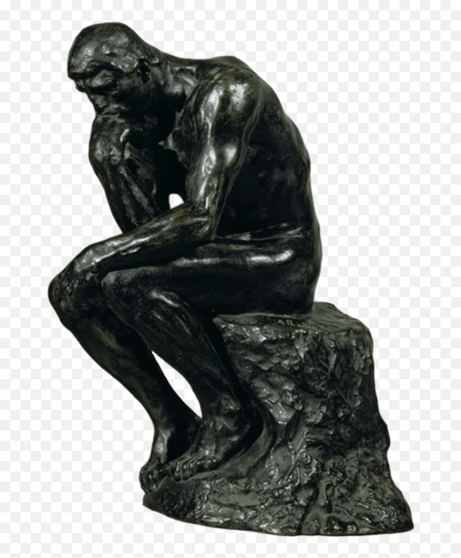 The Thinker - Thinker Auguste Rodin Sculptures Emoji,The Thinker Png