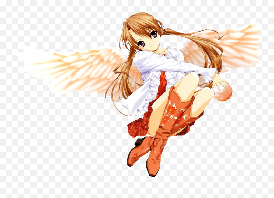Angel Anime Girl Png Clipart Png Mart - Anime Angel Emoji,Girl Png