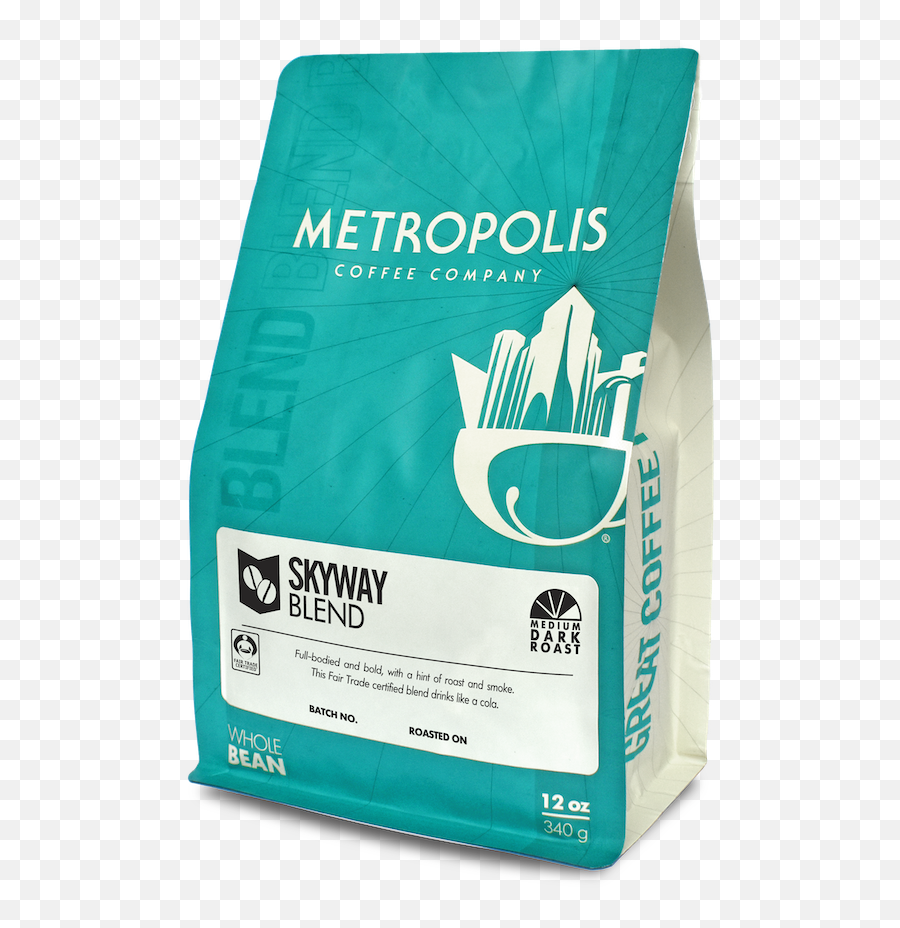 Skyway Fair Trade Blend - Metropolis Coffee 12 Oz Emoji,Coffee Smoke Png