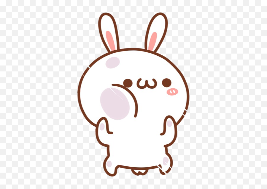 Kawaii - Bunny Cute Chibi Emoji,Cute Bunny Clipart
