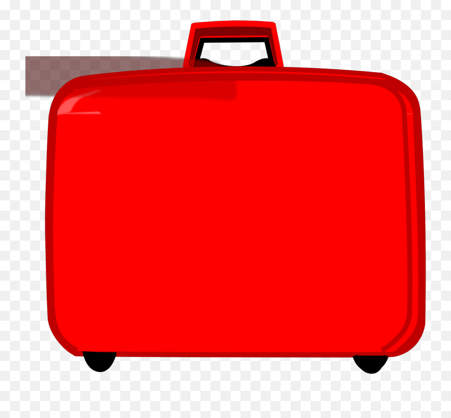 Red Suitcase Clip Art - Solid Emoji,Suitcase Clipart