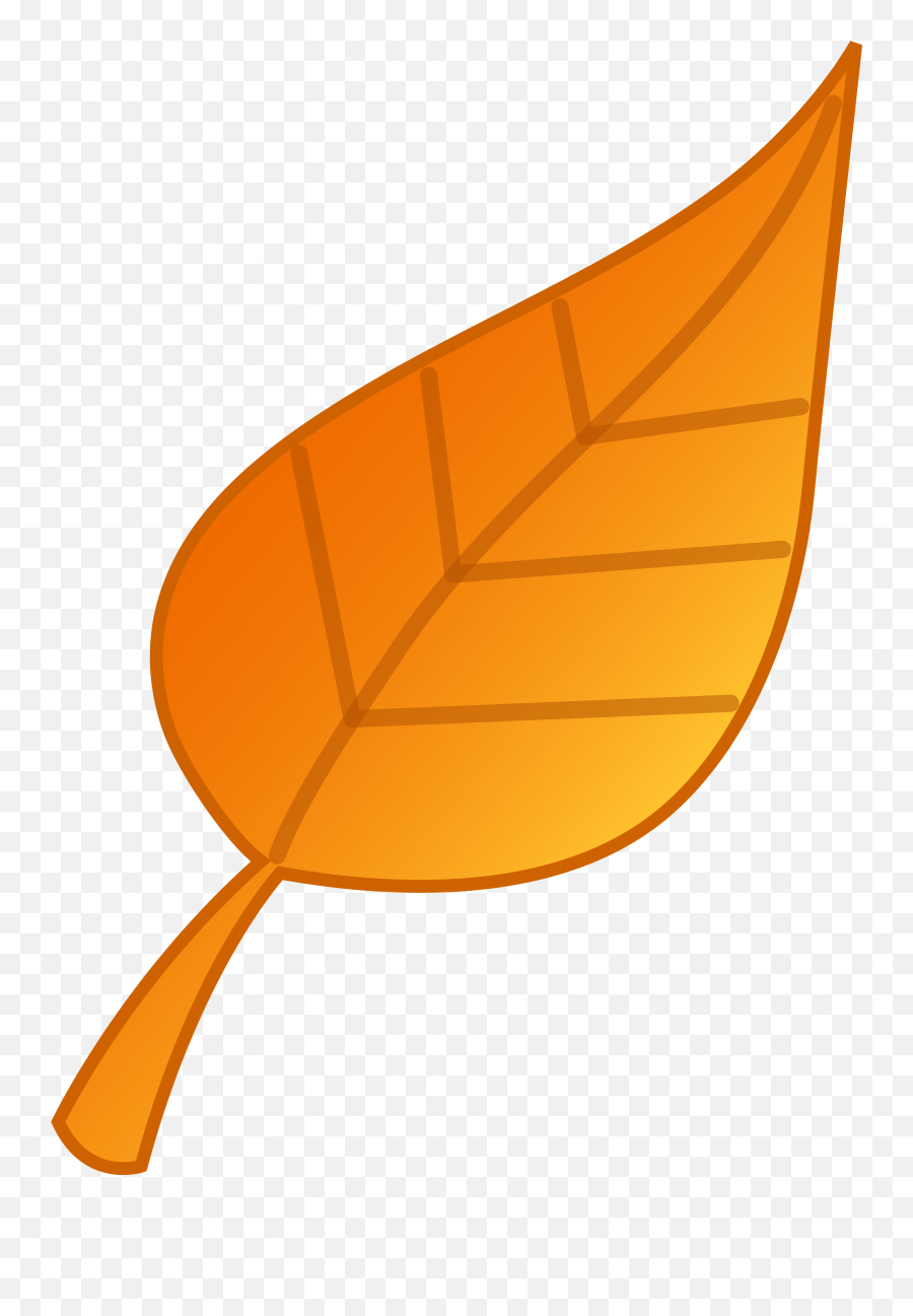Brown Leaf Clipart - Simple Fall Leaves Cartoon Emoji,Leaf Clipart