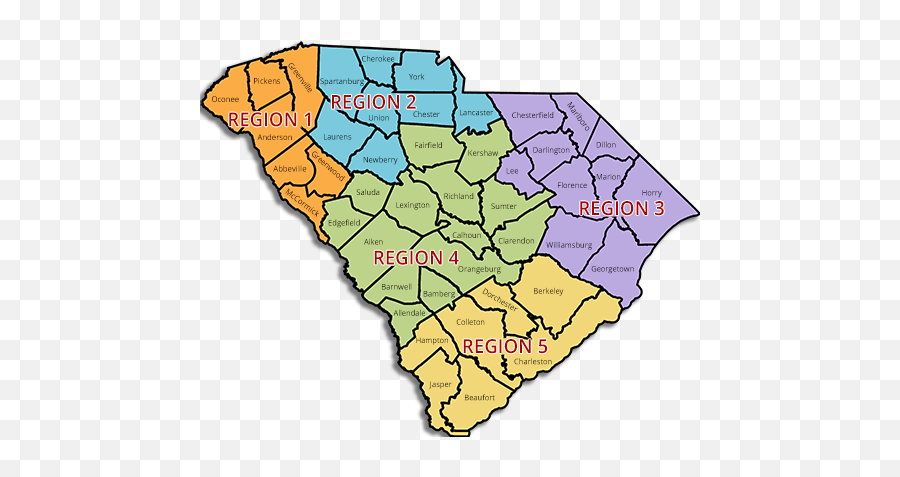 Region Map - South Carolina Pest Control Association Emoji,Western Sizzlin Logo