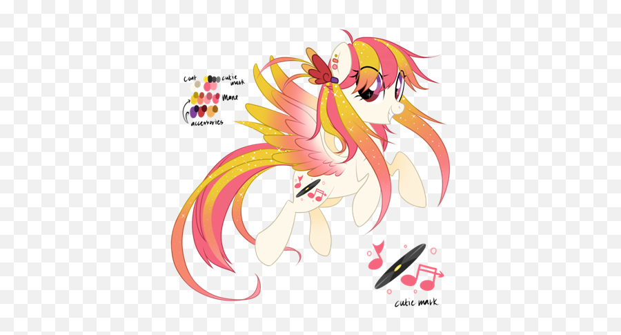 Stereo Hearts Transparent Pony Oc - Roblox Mythical Creature Emoji,Hearts Transparent