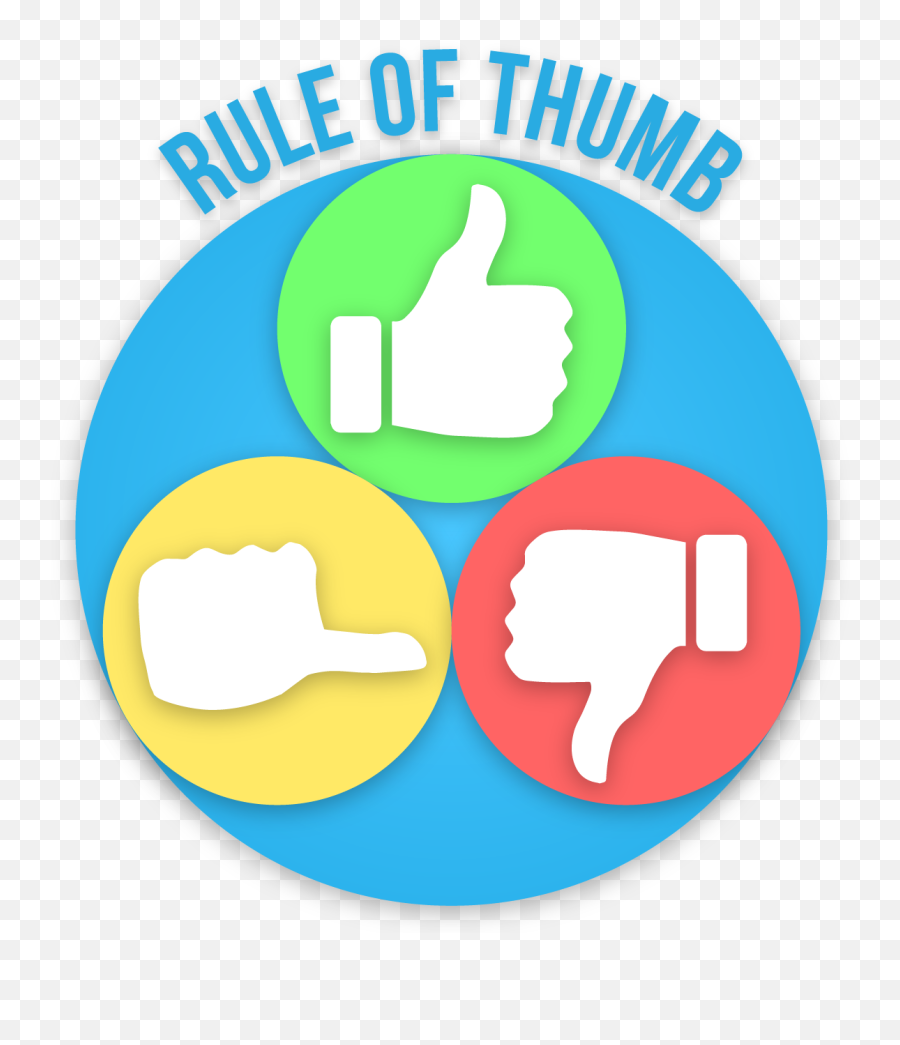 Download Hd Rule Of Thumb - Thumbs Up Down Sideways Clipart Parse Emoji,Thumbs Down Clipart