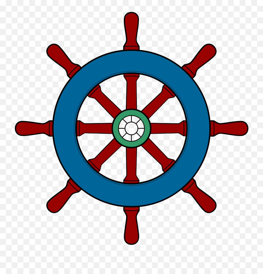 Unique Pilot Wheel Clip Art Drawing - Ship Steering Wheel Clipart Emoji,Wheel Clipart