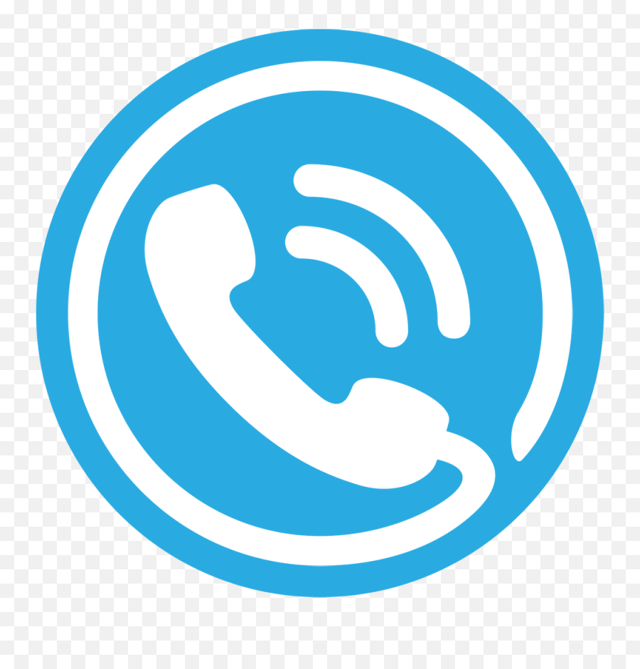 White And Blue Telephone Logo - Telephone Logo Emoji,Telephone Logo