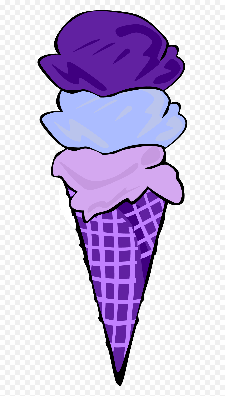 Clipart Of Purple Ice Cream Cone Free Image - Ice Cream Clipart Emoji,Purple Clipart