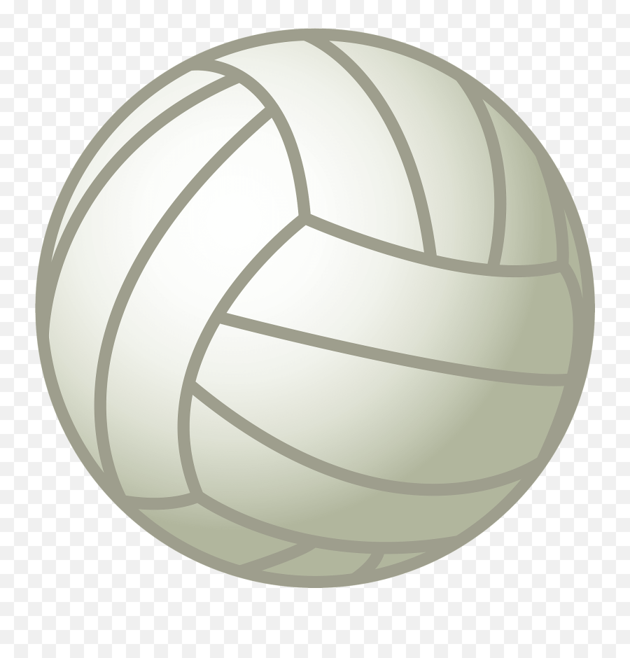 Volleyball Clipart - White Volleyball Ball Png Emoji,Clipart Volleyballs