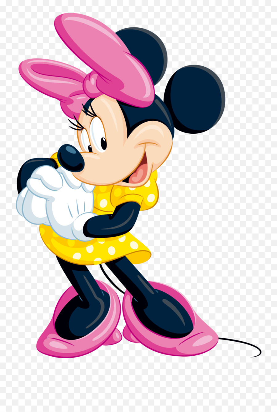 Download Pink - Minnie Mouse Png Minnie Mouse Yellow Pink Minnie Mouse Emoji,Mouse Png