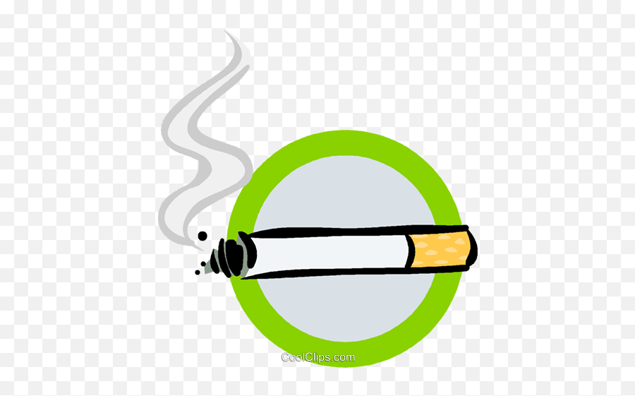 Smoking Sign Royalty Free Vector Clip Art Illustration - Czyste Powietrze Wokól Nas Emoji,Smoking Clipart