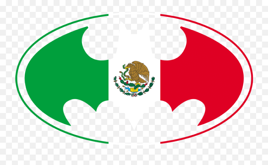 Batman Mexican Flag Shield Menu0027s Regular Fit T - Shirt Emoji The Mexican Flag,Mexican Flag Png