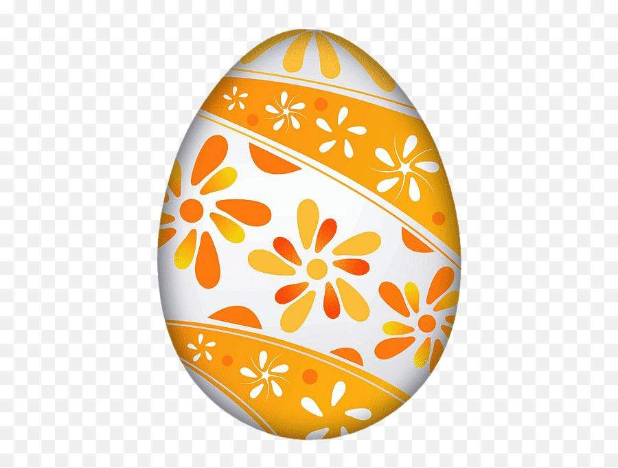 Orange Easter Egg Png Transparent - Easter Egg Png Emoji,Egg Png