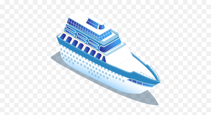 Isometric Transport Blue Ship - Water Transport In Png File Emoji,Ship Transparent
