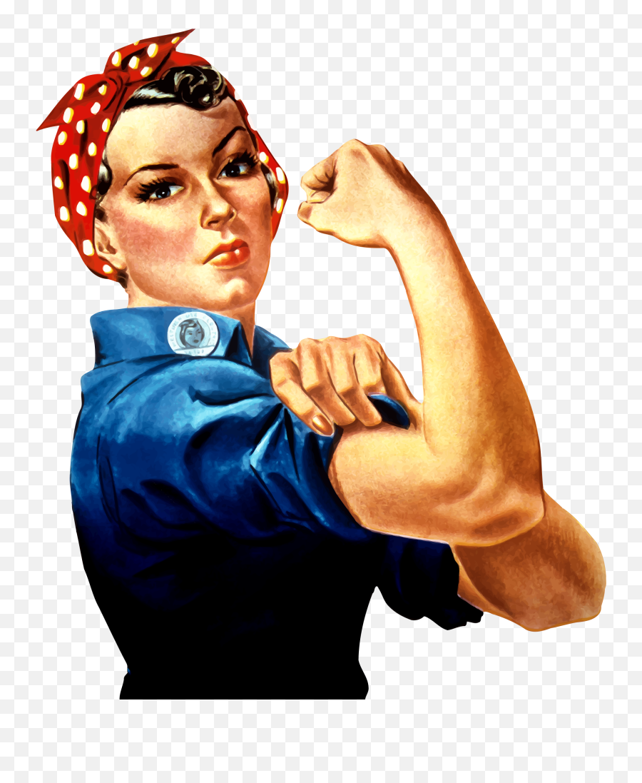 Rosie The Riveter Vector Clipart Image - Rosie The Riveter Clipart Emoji,Google Image Clipart