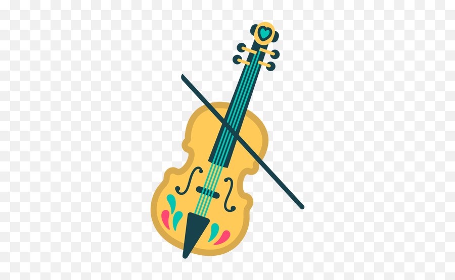 Violin Cute Flat - Transparent Png U0026 Svg Vector File Vertical Emoji,Violin Transparent Background
