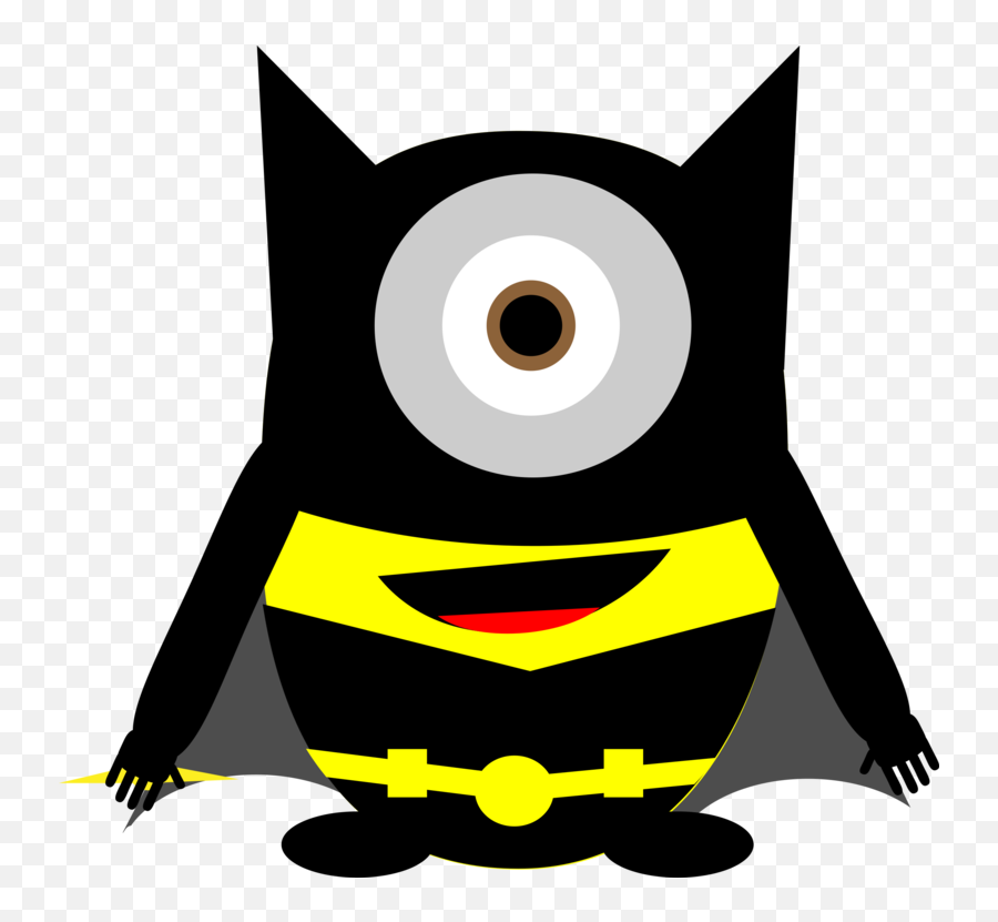 Download Hd Batman Superman Superhero Minions Computer Icons - Vectores Super Heroes Png Emoji,Batman Clipart
