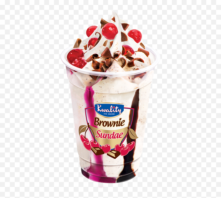Brownie Sundae - Kwality Ice Cream Sundae Full Size Png Kwality Ice Cream Brownies Emoji,Ice Cream Sundae Png